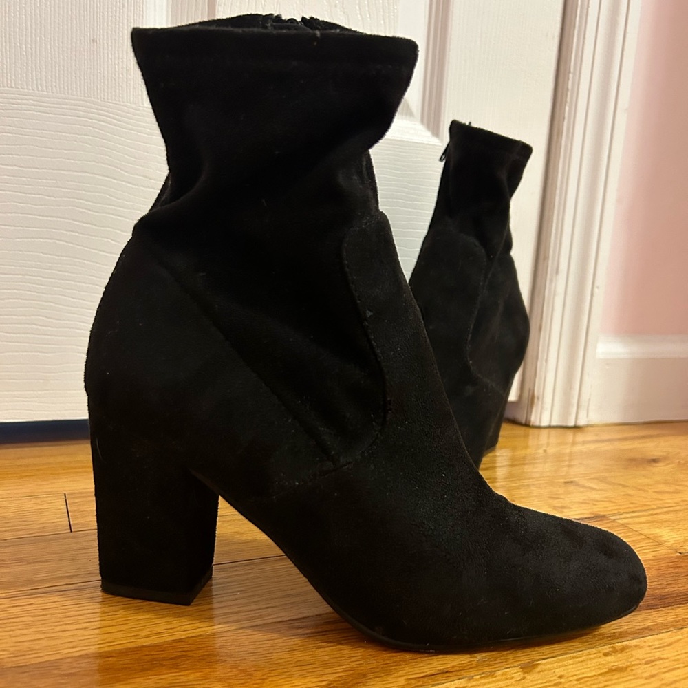 Steve Madden Black Wedge Boots